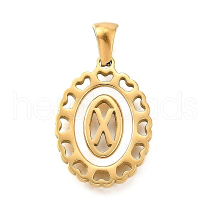 Golden 304 Stainless Steel Pendants STAS-K300-02G-X-1