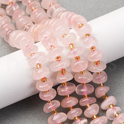Natural Rose Quartz Beads Strands G-RM250109-A17-1