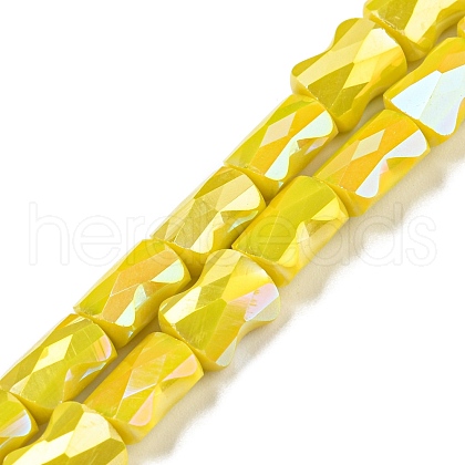 AB Color Plated Glass Beads Strands EGLA-P051-06B-B03-1