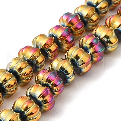 Electroplate Glass Beads GLAA-G106-02A-FP01-1