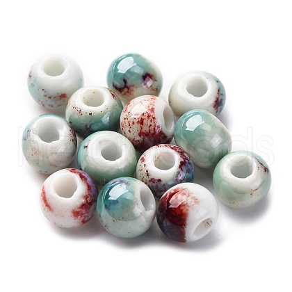 Handmade Porcelain Beads PORC-D300-A08-1