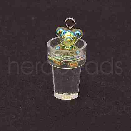 AB Color Plastic Pendants KY-CJC0017-02C-1