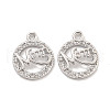 Mother's Day Brass Micro Pave Clear Cubic Zirconia Pendant KK-Z044-12P-1