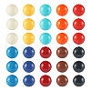 Beadthoven 100Pcs 10 Colors  Opaque Acrylic Beads MACR-BT0001-05-3