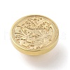 Golden Plated Brass Wax Sealing Stamp Head KK-K363-01G-02-2