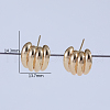 Banana Brass Stud Earrings GV0616-4