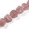 Natural Strawberry Quartz Beads Strands G-M108-A11-01-4