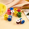  30Pcs 3 Style 36 Position Paper Embroidery Floss Organizer Cross Stitch Plate FIND-NB0002-57-5