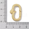 Rack Plating Brass Micro Pave Cubic Zirconia Twister Clasps KK-NH0002-18G-01-3