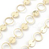 Brass Ring & Flat Round Link Chains CHC-M025-46G-1