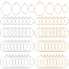 SOFPLATE 160Pcs 8 Style Brass Wine Glass Charm Rings KK-SP0001-34-1