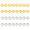 BENECREAT 16 Pairs 2 Colors 925 Sterling Silver Spacer Beads FIND-BC0005-45-1