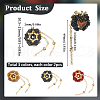 SUNNYCLUE 6Pcs 3 Colors Handmade Polymer Clay Rhinestone Beads CLAY-SC0001-92-2