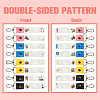 PU Leather & Cotton Name Marker Keychain AJEW-WH0514-038-3