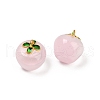 Transparent Glass Apple Pendants X1-DGLA-E004-16J-2