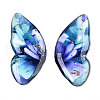 Epoxy Resin Butterfly Wings Cabochons CRES-N035-02B-1