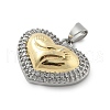 Brass Micro Pave Cubic Zirconia Pendants KK-C091-02-PG-3