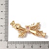 Brass Micro Pave Cubic Zirconia Fold Over Clasps KK-B098-09G-02-3