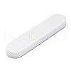 Rectangle Plastic Silver Polishing Stick X-AJEW-N022-02-3