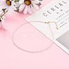 Natural Rose Quartz Beaded Necklaces NJEW-JN03315-02-4