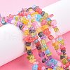 Synthetic Crackle Quartz Chips Beads Strands X-G-L154-24-6