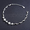 SHEGRACE Lovely Rhodium Plated 925 Sterling Silver Link Bracelet JB290A-2
