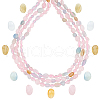 SUPERFINDINGS 3 Strands Natural Morganite Beads Strands G-FH0001-51-1