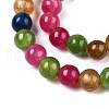 Dyed Natural White Jade Beads Strands G-T140-4mm-A15-4