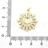 Brass Micro Pave Cubic Zirconia Enamel ABS Imitation Pearl Pendants KK-D325-22G-02-3