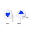 White Opaque Acrylic Beads SACR-YW0001-15-4