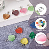 Cheriswelry 20Pcs 10 Colors Cat Eye Pendants G-CW0001-10-5