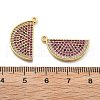 Brass Micro Pave Colorful Cubic Zirconia Pendants KK-L228-07G-3