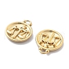 PVD Vacuum Plating 304 Stainless Steel Rhinestone Pendants STAS-R130-01G-04-2