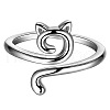 Alloy Open Cuff Rings for Women FS-WG27D4E-01-3