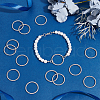 Unicraftale 50Pcs Tibetan Style Alloy Linking Rings FIND-UN0002-01AS-2
