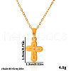 Stainless Steel Religion Cross Pendant Necklaces for Women GI0584-2-3