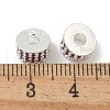 Brass Micro Pave Cubic Zirconia Spacer Beads ZIRC-F141-03S-02-2