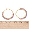 Beaded Hoop Earrings EJEW-JE03830-02-4