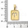 304 Stainless Steel Twelve Constellations Pendants STAS-S152-02G-A-3