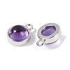 Natural Amethyst Pendants G-K372-03P-02-2