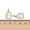 Brass Micro Pave Cubic Zirconia Pendants KK-U058-20G-3