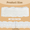 FINGERINSPIRE 7.5 Yards Cotton Strawberry & Bowknot Embroidery Lace Ribbon OCOR-FG0002-53B-2