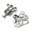 48Pcs 8 Style Marine Animal Theme Tibetan Style Alloy Pendants FIND-FS0001-53-3