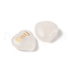 Natural Quartz Crystal Heart Engraving MBTI Figurines Statues for Home Office Desk Decorations X1-G-K353-05I-2