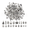   120Pcs 20 Styles Tibetan Style Alloy Cord Ends TIBE-PH0002-21-7