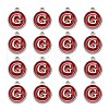 Platinum Plated Alloy Enamel Charms X-ENAM-S118-03G-P-2