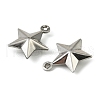 304 Stainless Steel Charms. Star Charm STAS-A190-05P-2