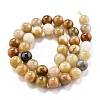 Natural Golden Silk Jade Beads Strands G-O199-04D-2