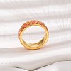 Brass Micro Pave Cubic Zirconia Finger Rings FS-WGFDCA6-05-3