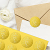 12 Sheets Self Adhesive Gold Foil Embossed Stickers DIY-WH0451-033-6